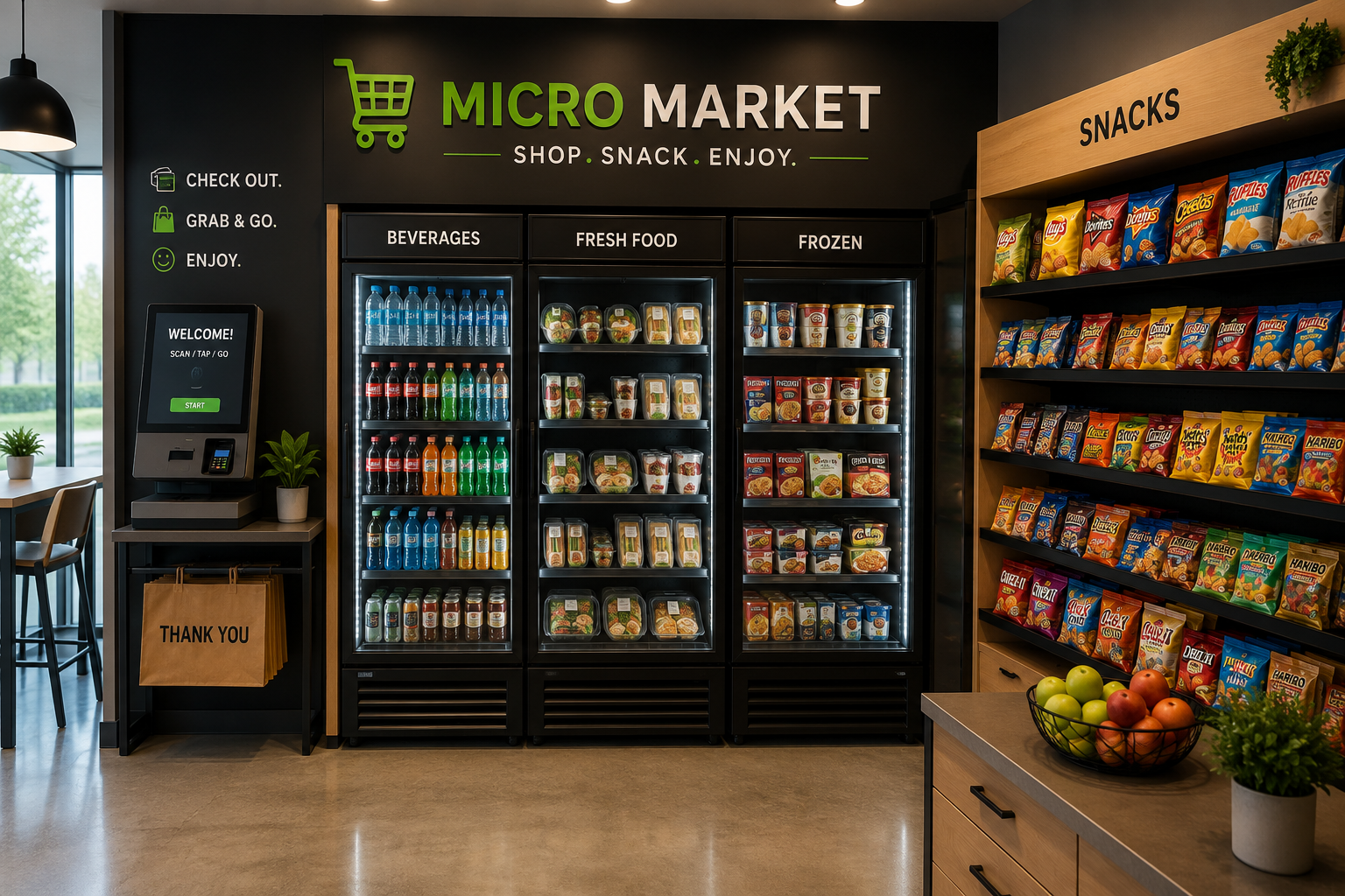 Micro Market Interior